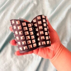 Pashion Footwear Studded Black and Silver Heel Kit